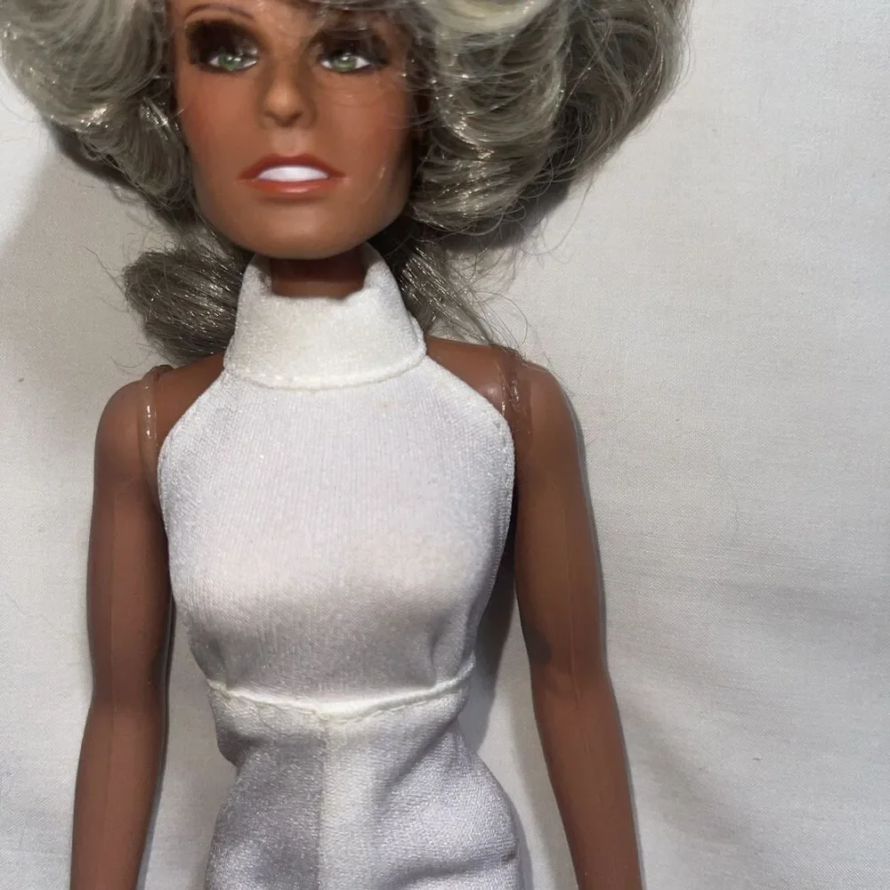VTG 1975 Farrah Fawcett 12” Doll Mego Jumpsuit And Heels